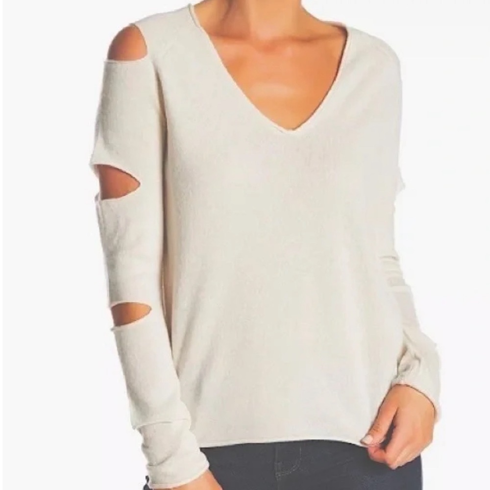 Skull Cashmere cut out sweater
